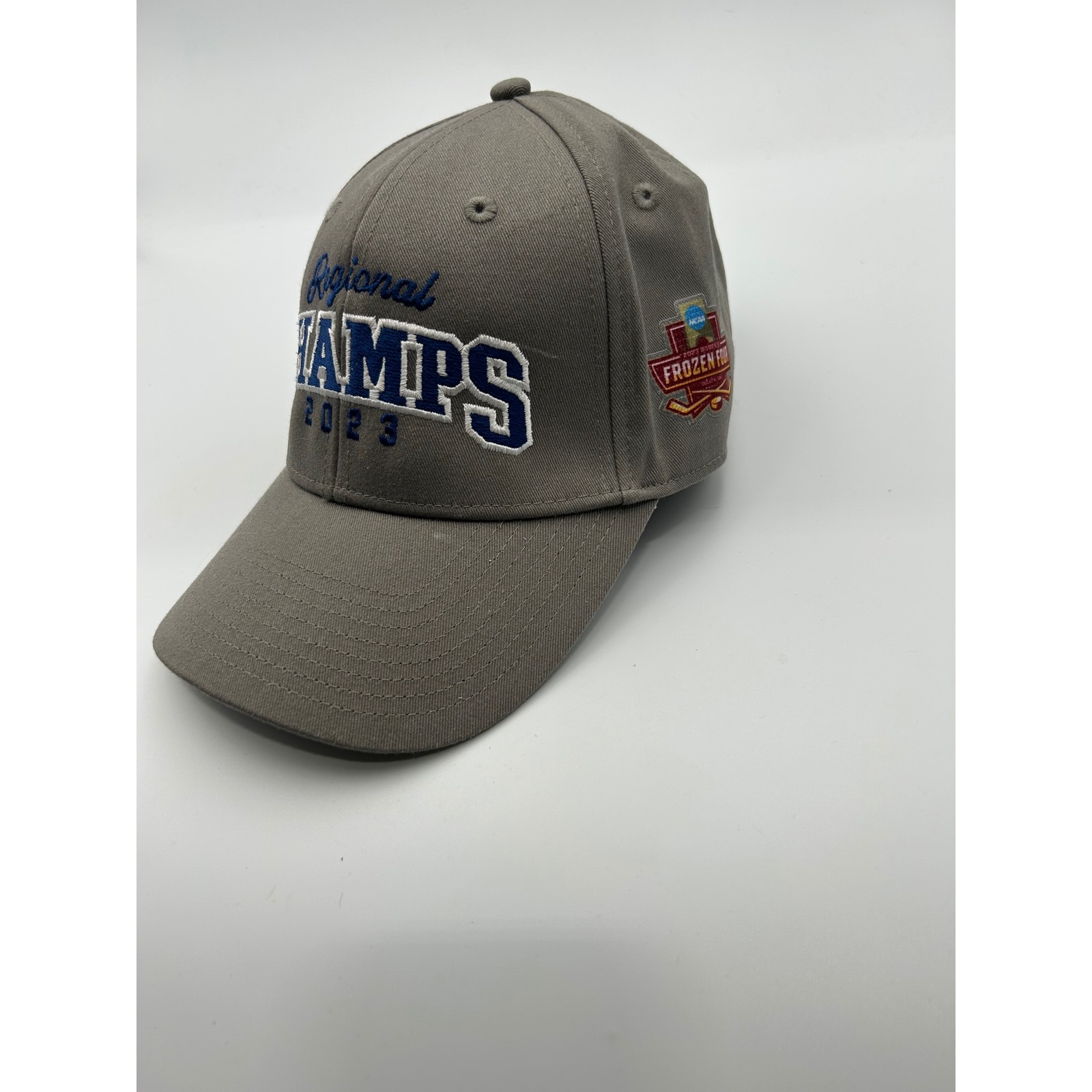 Champion Gray Ncaa 2023 Regional Champs Frozen Four Adjustable Strapback Hat